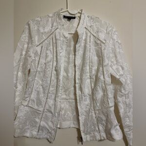 Elegant White Lace Women's Jacket international conpts